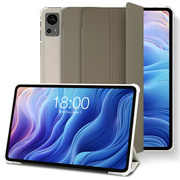 3-Fold Holder Folio Leather Tablet Smart Case, For Teclast P50, For Teclast P30T, For Teclast T60, For Teclast P85T, For Teclast T50 Pro, For Teclast T40S