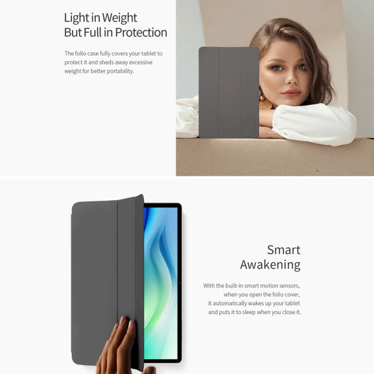 3-Fold Holder Folio Leather Tablet Smart Case, For Teclast P50, For Teclast P30T, For Teclast T60, For Teclast P85T, For Teclast T50 Pro, For Teclast T40S