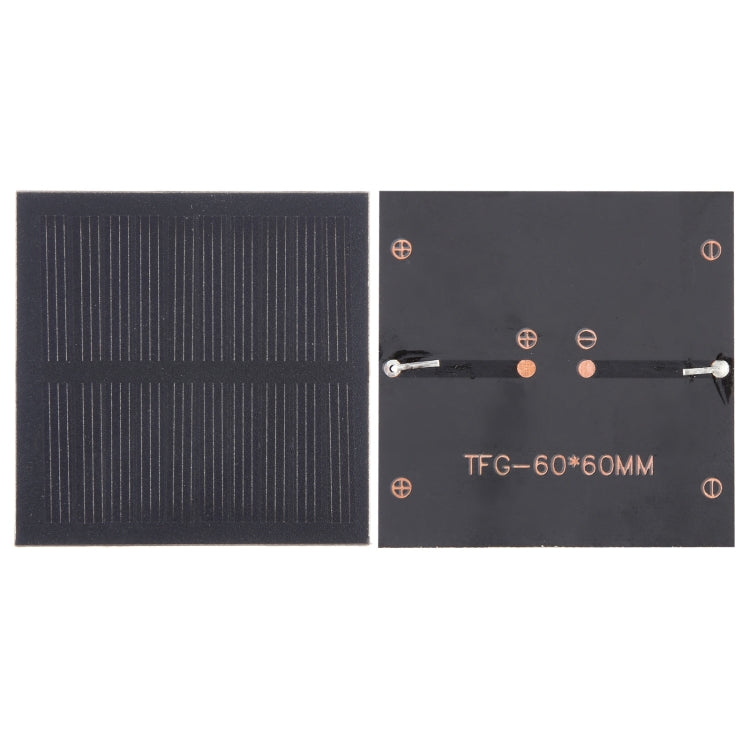 DIY Sun Power Battery Solar Panel Module Cell, 5V 0.3W 60mAh 60 x 60mm, 6V 0.2W 60mAh 70 x 25mm, 5V 0.25W 50mAh 80 x 30mm, 5V 0.3W 140mAh 84.5 x 84.5mm, 5V 3W 600mAh 190 x 110mm, 6V 3W 500mAh 169.5 x 116mm