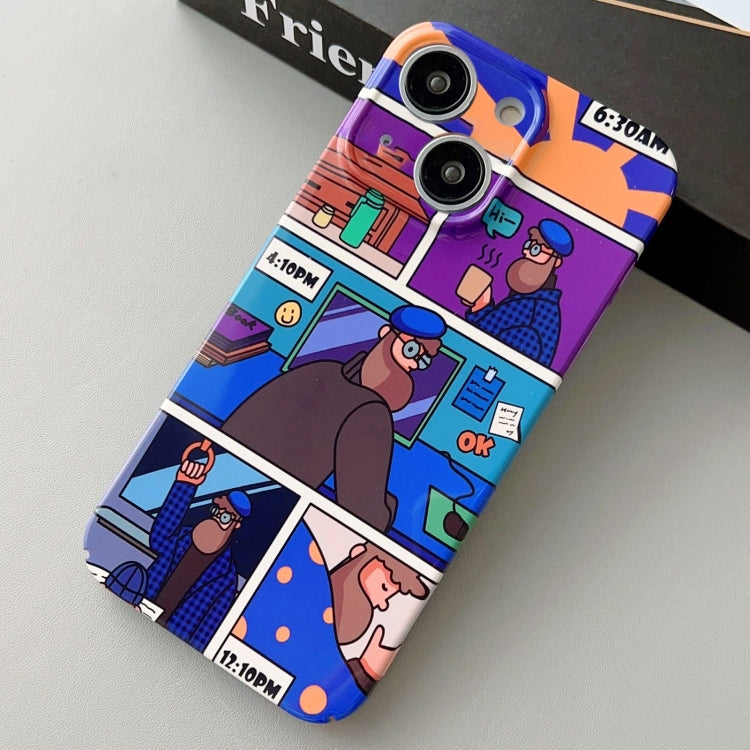 Painted Pattern Precise Hole PC Phone Case, For iPhone 14 Plus
