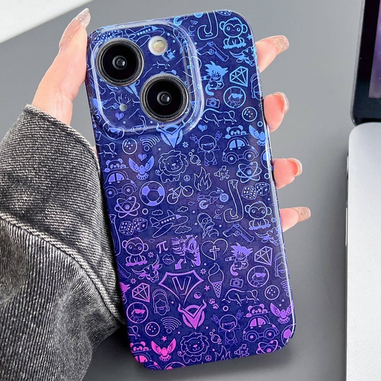 Painted Pattern Precise Hole PC Phone Case, For iPhone 13