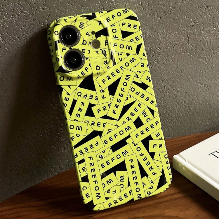 Painted Pattern Precise Hole PC Phone Case, For iPhone 12