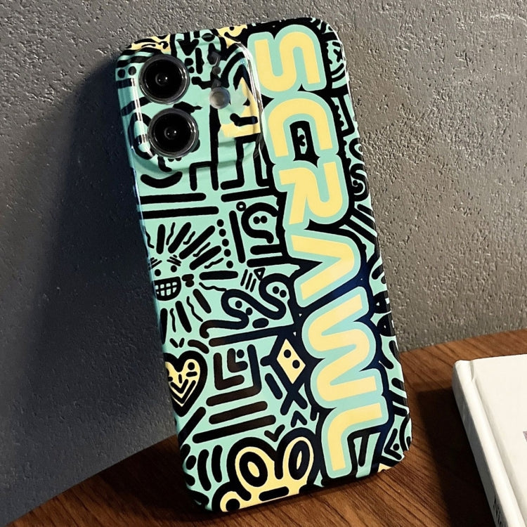 Painted Pattern Precise Hole PC Phone Case, For iPhone 12