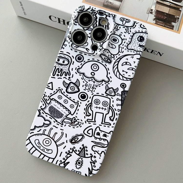 Painted Pattern Precise Hole PC Phone Case, For iPhone 12 Pro Max
