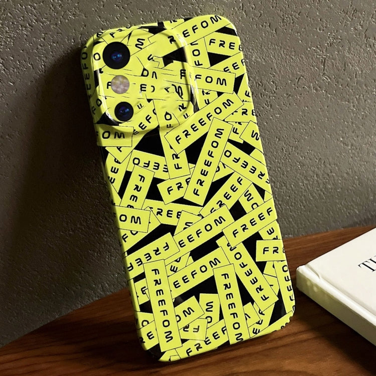 Painted Pattern Precise Hole PC Phone Case, For iPhone X / XS