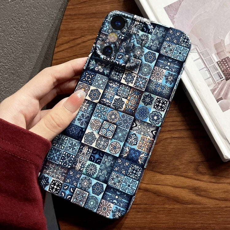 Painted Pattern Precise Hole PC Phone Case, For iPhone X / XS
