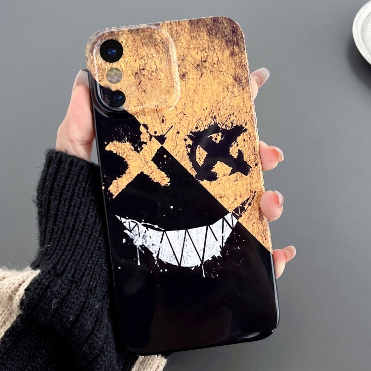 Painted Pattern Precise Hole PC Phone Case, For iPhone X / XS