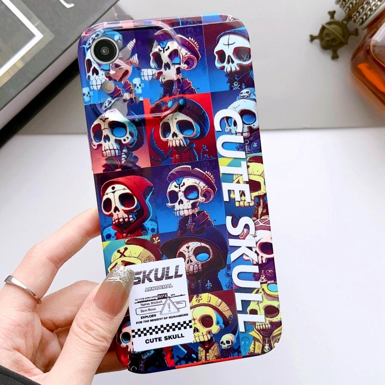 Painted Pattern Precise Hole PC Phone Case, For iPhone XR