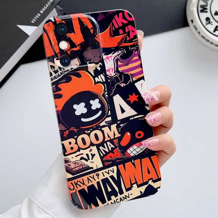 Painted Pattern Precise Hole PC Phone Case, For iPhone XS Max