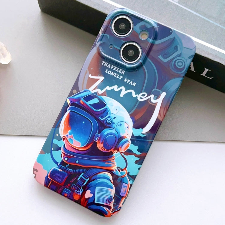 Painted Pattern Precise Hole PC Phone Case, For iPhone 15