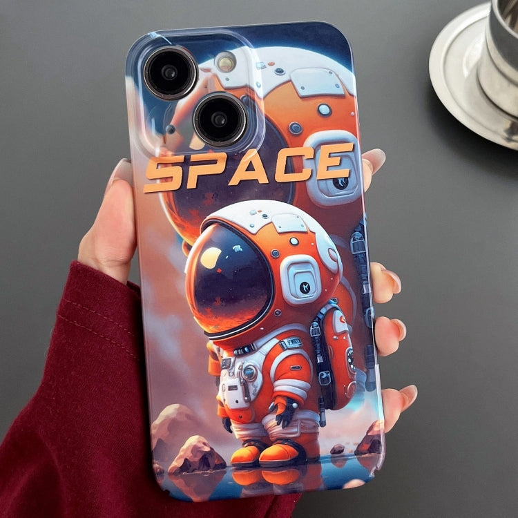 Painted Pattern Precise Hole PC Phone Case, For iPhone 15