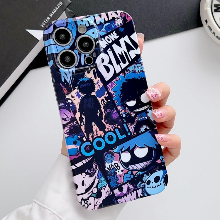 Painted Pattern Precise Hole PC Phone Case, For iPhone 15 Pro Max