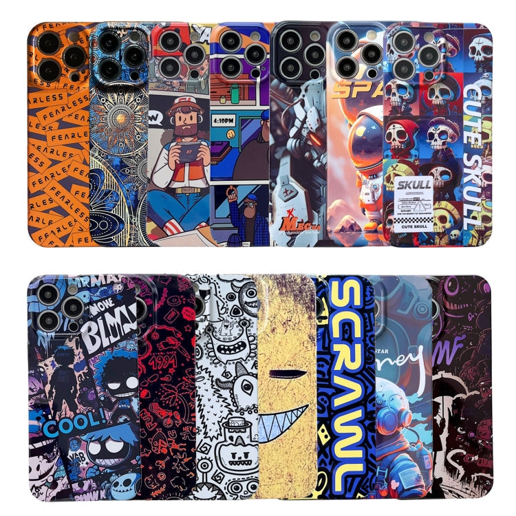 Painted Pattern Precise Hole PC Phone Case, For iPhone 14 Pro Max