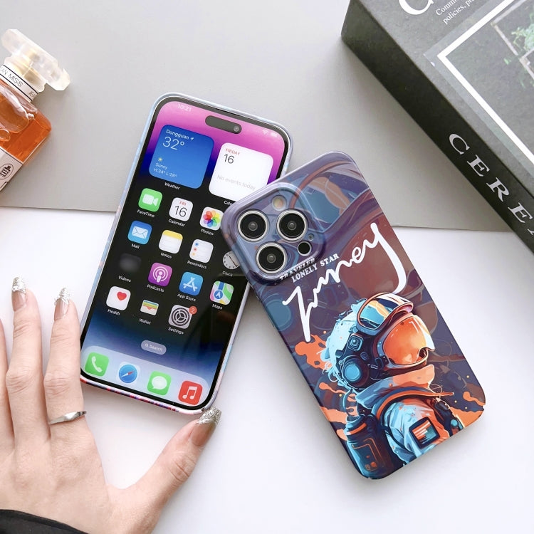 Painted Pattern Precise Hole PC Phone Case, For iPhone 14 Pro