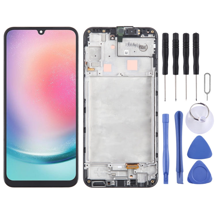 Original LCD Screen Digitizer Full Assembly with Frame, For Samsung Galaxy A25 SM-A256B, For Samsung Galaxy A15 5G SM-A156B, For Samsung Galaxy A35 SM-A356B, For Samsung Galaxy A05s SM-A057F, For Samsung Galaxy M14 SM-M146B                             ...