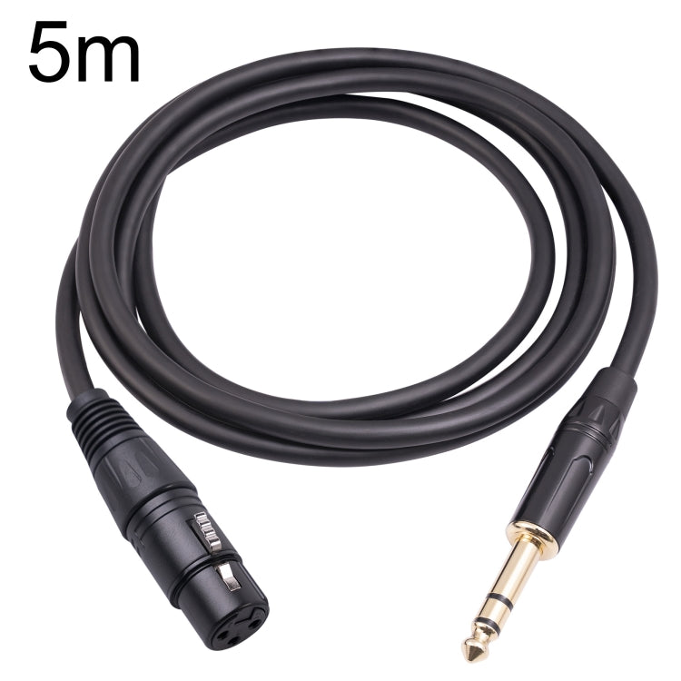 6.35mm 1/4 TRS Male to XLR 3pin Female Microphone Cable, 1m, 1.8m, 3m, 5m, 10m