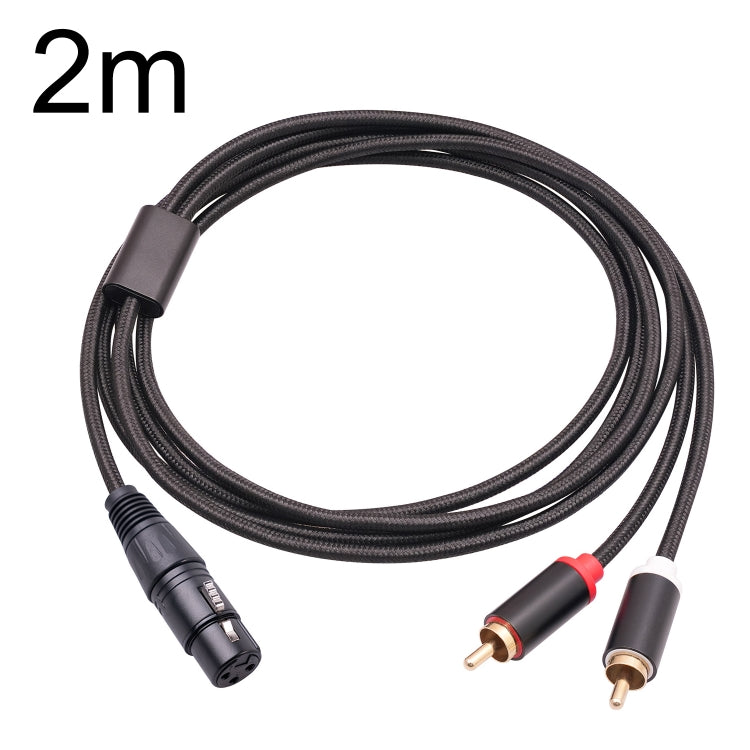 RCA20 XLR Female to Dual RCA Y-Splitter Audio Cable, 1m, 2m, 3m
