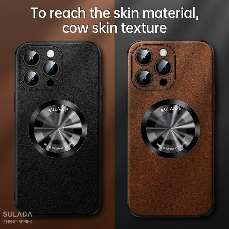 SULADA Microfiber Leather MagSafe Magnetic Phone Case, For iPhone 14 Pro, For iPhone 14 Pro Max, For iPhone 13 Pro Max