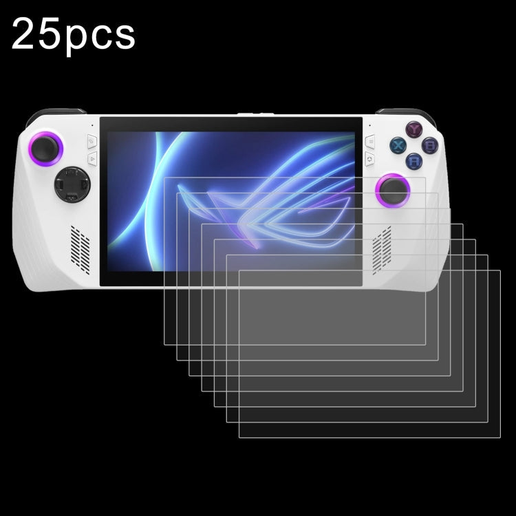 25pcs 9H 0.3mm Explosion-proof Tempered Glass Film, For ASUS Xbox Ally 7.0 inch 2025, For ASUS Rog Ally X 7.0, For ASUS ROG Ally