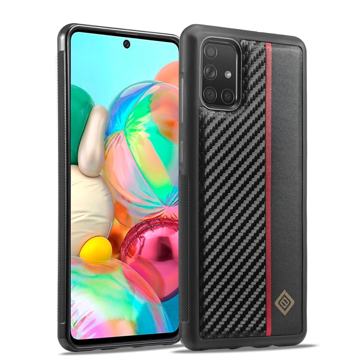 LC.IMEEKE 3 in 1 Carbon Fiber Texture Shockproof Phone Case, For Samsung Galaxy S20 Ultra, For Samsung Galaxy Note20 Ultra, For Samsung Galaxy A70, For Samsung Galaxy A71 4G, For Samsung Galaxy A50, For Samsung Galaxy S21 FE, For Samsung Galaxy A51 4G ...