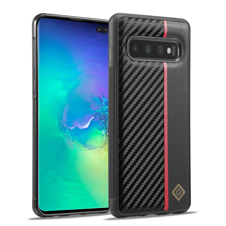 LC.IMEEKE 3 in 1 Carbon Fiber Texture Shockproof Phone Case, For Samsung Galaxy S20 Ultra, For Samsung Galaxy Note20 Ultra, For Samsung Galaxy A70, For Samsung Galaxy A71 4G, For Samsung Galaxy A50, For Samsung Galaxy S21 FE, For Samsung Galaxy A51 4G ...
