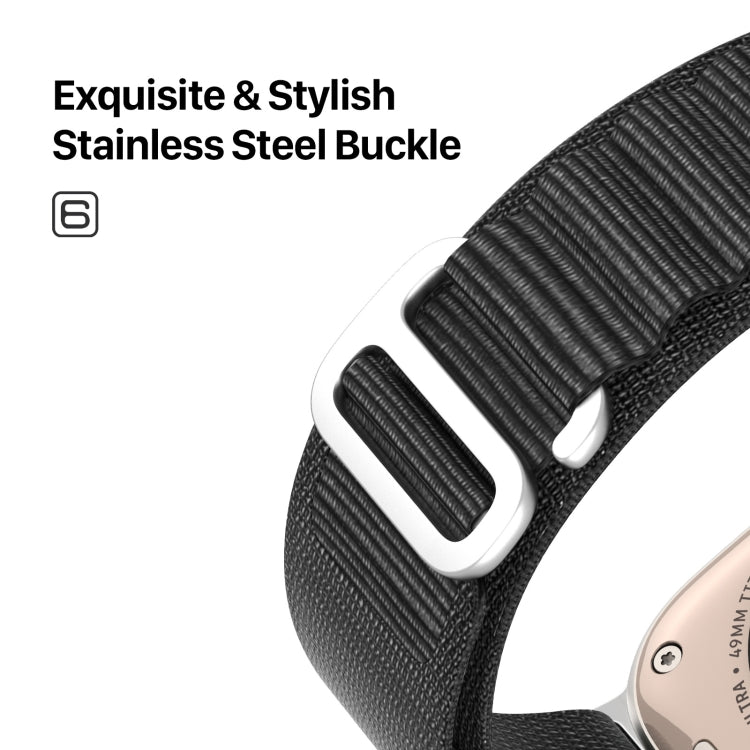 DUX DUCIS GS Series Nylon Loop Watch Band, For Apple Watch Ultra 49mm, For Apple Watch SE 2023 44mm, For Apple Watch SE 2023 40mm, For Apple Watch Ultra 2 49mm, For Apple Watch SE 2022 40mm, For Apple Watch Series 9 45mm