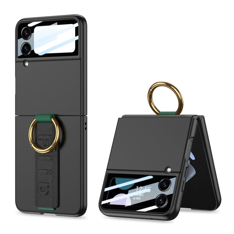 GKK Integrated Ultrathin Shockproof Phone Case with Ring Wrist Strap, For Samsung Galaxy Z Flip7 5G, For Samsung Galaxy Z Flip6, For Samsung Galaxy Z Flip5, For Samsung Galaxy Z Flip4 5G, For Samsung Galaxy Z Flip3 5G
