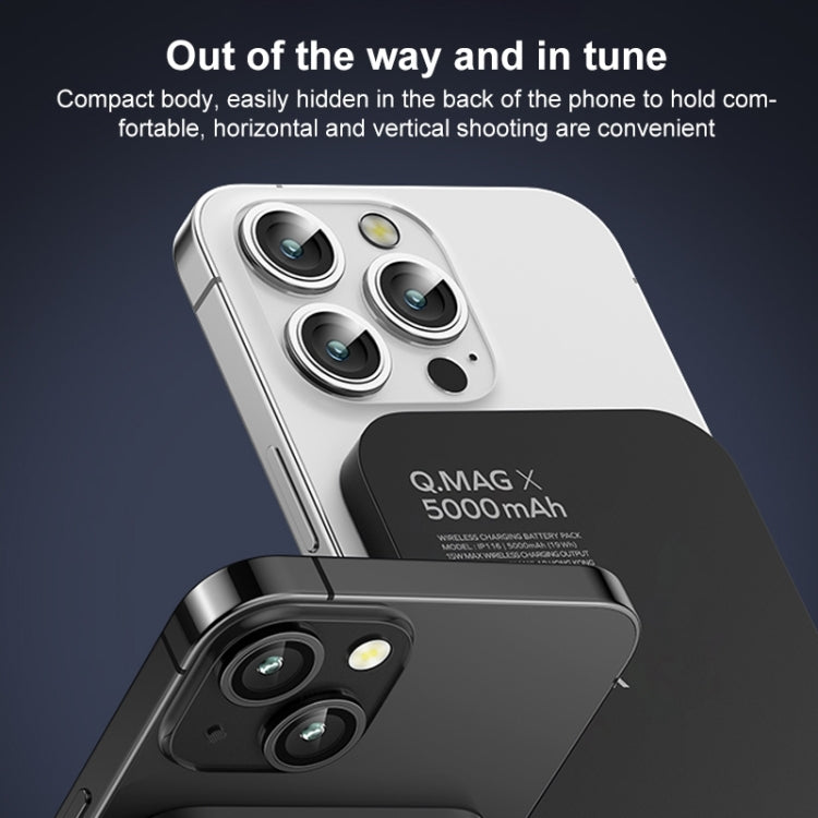 MOMAX Q.MAG X Portable Metal Magnetic Wireless Power Bank, 5000mAh, 20000mAh