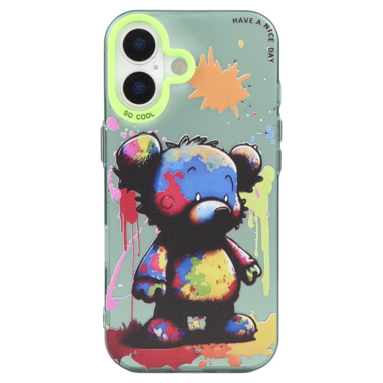 Animal Pattern Oil Painting Series PC + TPU Phone Case, For iPhone 16
