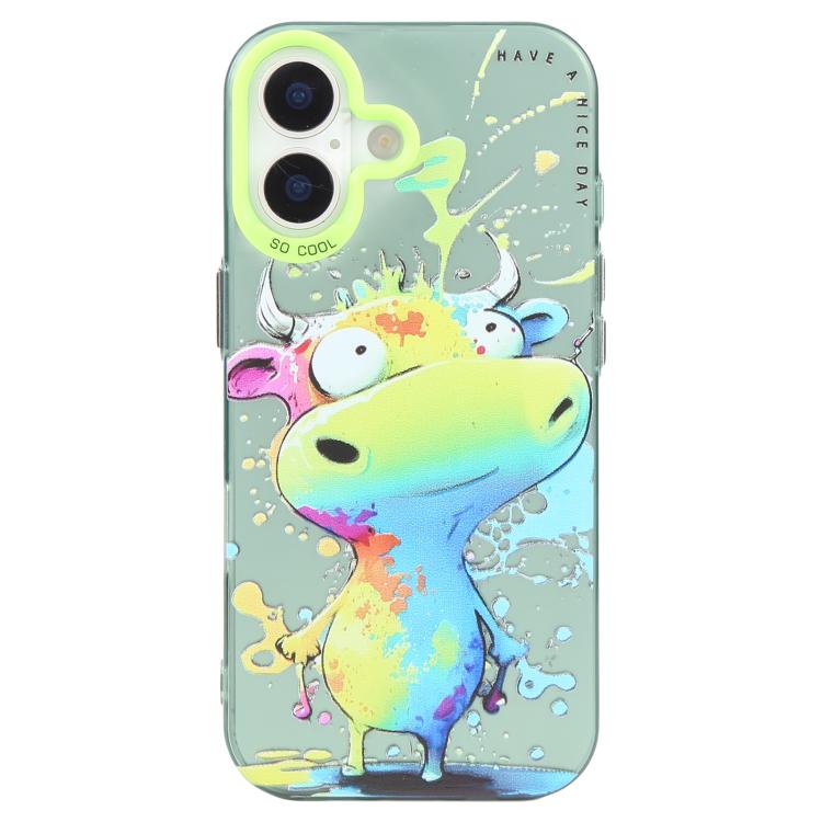 Animal Pattern Oil Painting Series PC + TPU Phone Case, For iPhone 16