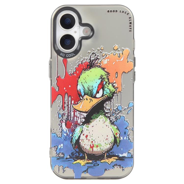 Animal Pattern Oil Painting Series PC + TPU Phone Case, For iPhone 16