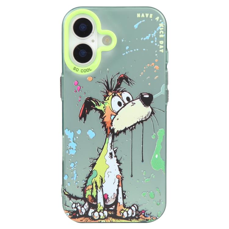Animal Pattern Oil Painting Series PC + TPU Phone Case, For iPhone 16