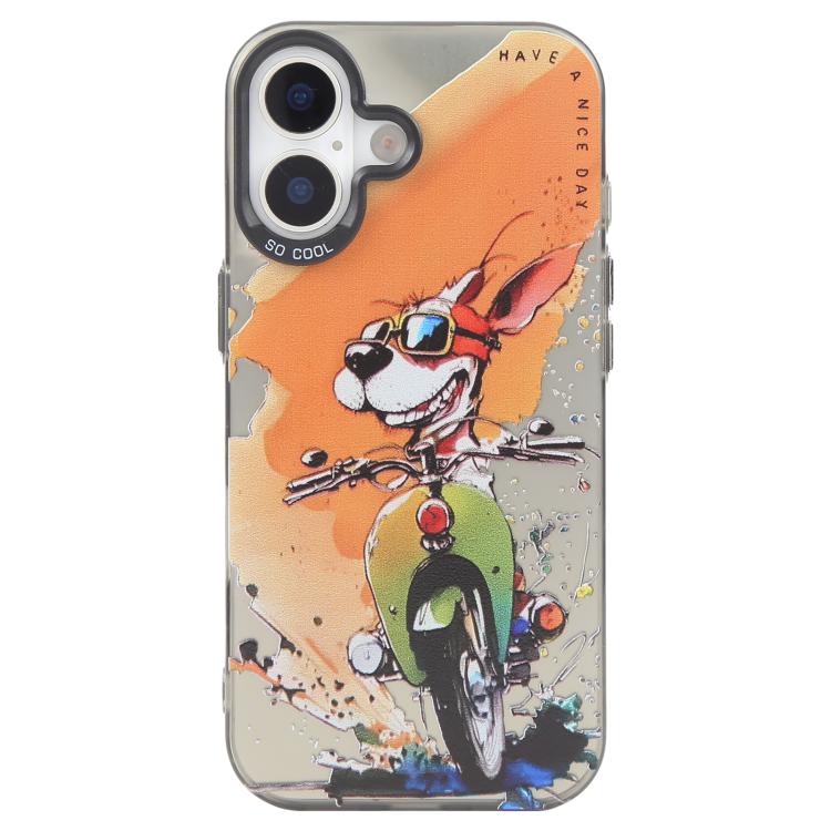 Animal Pattern Oil Painting Series PC + TPU Phone Case, For iPhone 16