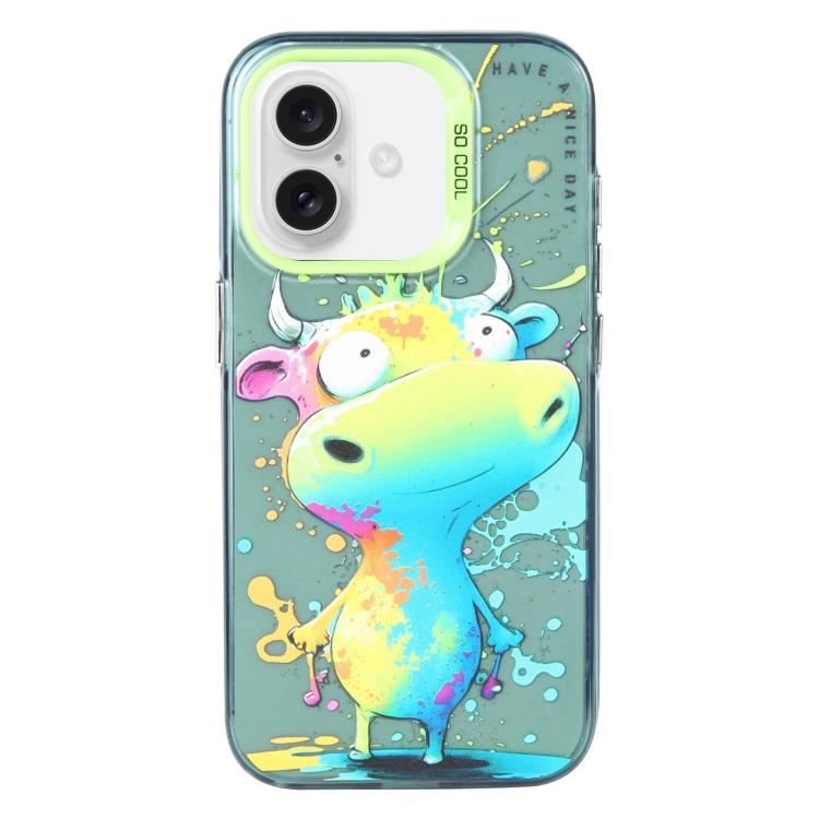 Animal Pattern Oil Painting Series PC + TPU Phone Case, For iPhone Air