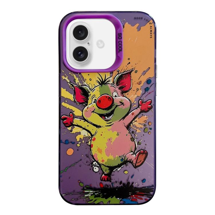 Animal Pattern Oil Painting Series PC + TPU Phone Case, For iPhone Air