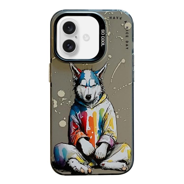 Animal Pattern Oil Painting Series PC + TPU Phone Case, For iPhone Air
