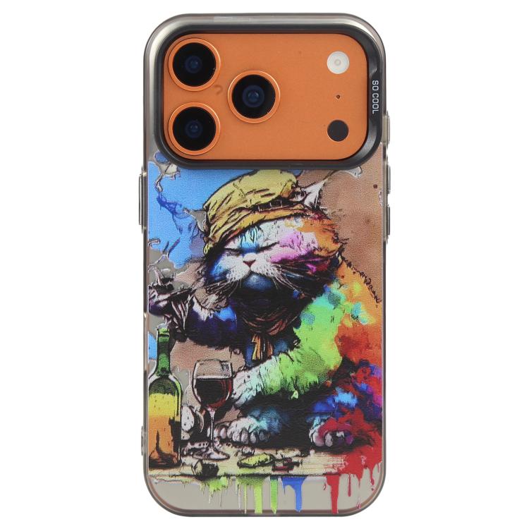 Animal Pattern Oil Painting Series PC + TPU Phone Case, For iPhone 17 Pro