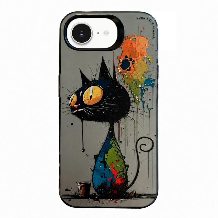 Animal Pattern Oil Painting Series PC + TPU Phone Case, For iPhone 7 / 8 / SE 2020