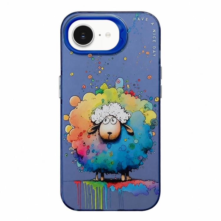 Animal Pattern Oil Painting Series PC + TPU Phone Case, For iPhone 7 / 8 / SE 2020