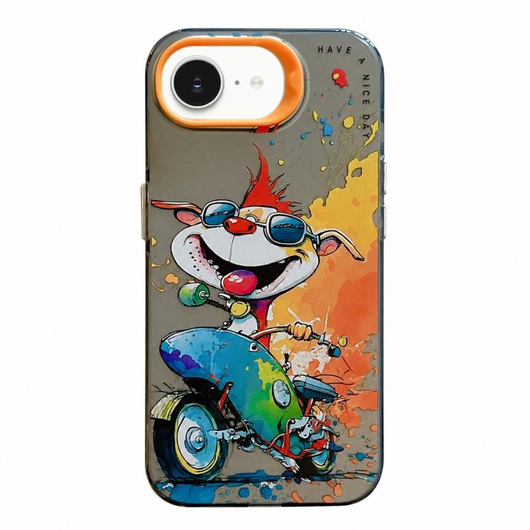 Animal Pattern Oil Painting Series PC + TPU Phone Case, For iPhone 7 / 8 / SE 2020