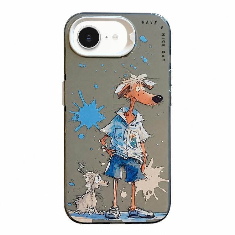 Animal Pattern Oil Painting Series PC + TPU Phone Case, For iPhone 7 / 8 / SE 2020