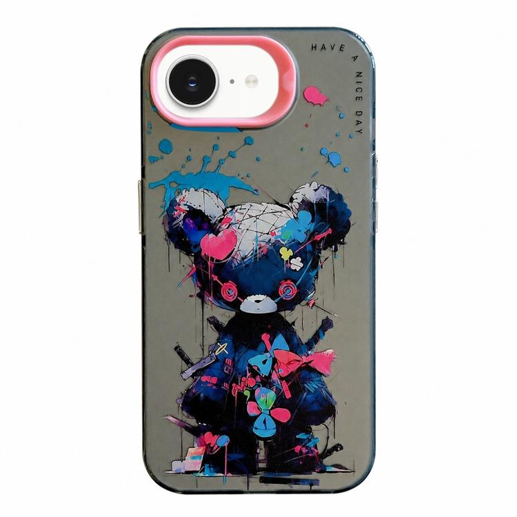 Animal Pattern Oil Painting Series PC + TPU Phone Case, For iPhone 7 / 8 / SE 2020