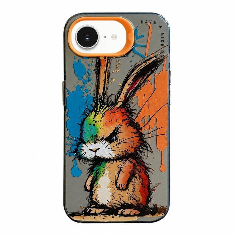 Animal Pattern Oil Painting Series PC + TPU Phone Case, For iPhone 7 / 8 / SE 2020