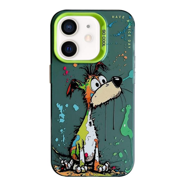 Animal Pattern Oil Painting Series PC + TPU Phone Case, For iPhone 12 mini