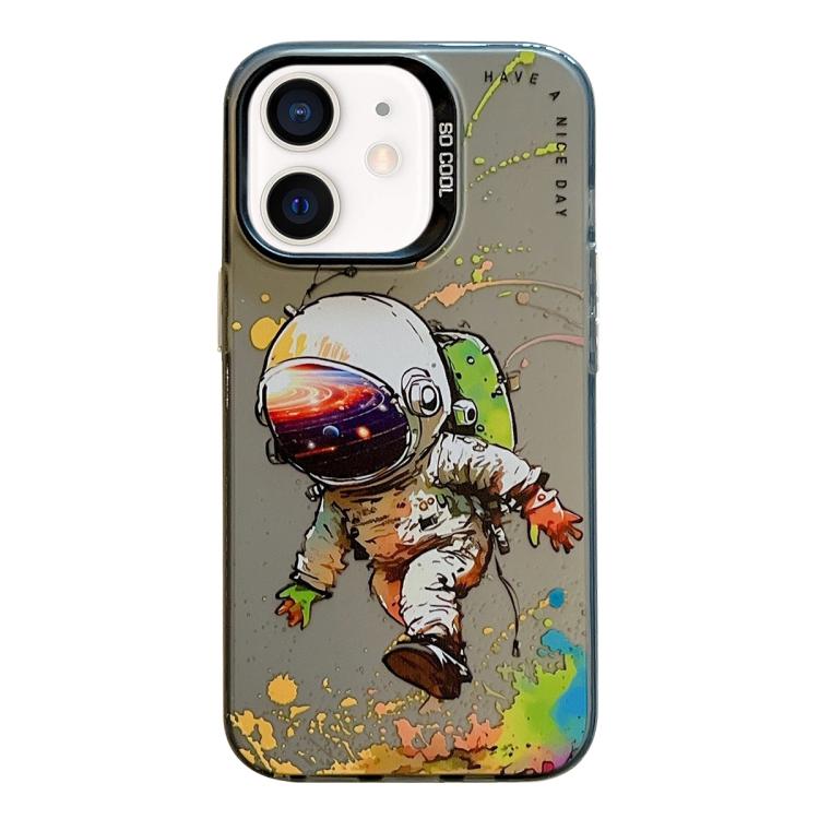Animal Pattern Oil Painting Series PC + TPU Phone Case, For iPhone 12 mini