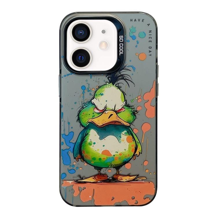 Animal Pattern Oil Painting Series PC + TPU Phone Case, For iPhone 12 mini