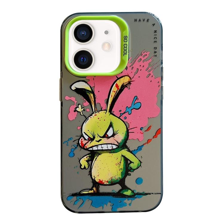 Animal Pattern Oil Painting Series PC + TPU Phone Case, For iPhone 12 mini