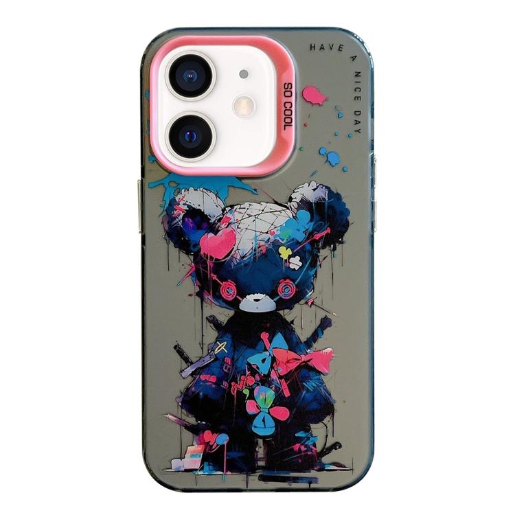 Animal Pattern Oil Painting Series PC + TPU Phone Case, For iPhone 12 mini