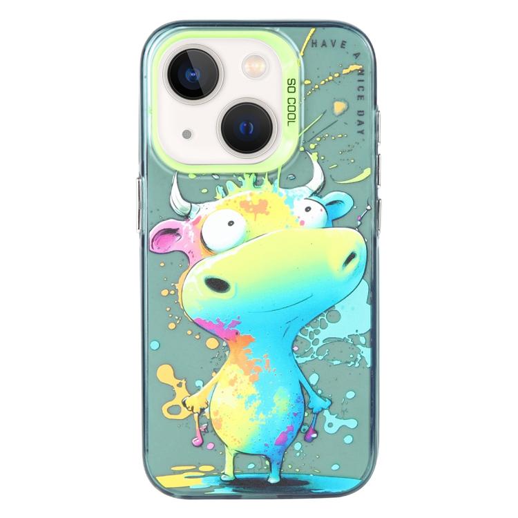 Animal Pattern Oil Painting Series PC + TPU Phone Case, For iPhone 13 mini