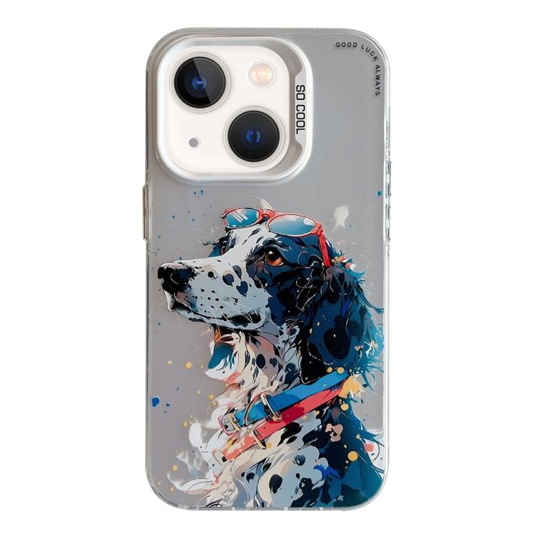 Animal Pattern Oil Painting Series PC + TPU Phone Case, For iPhone 13 mini